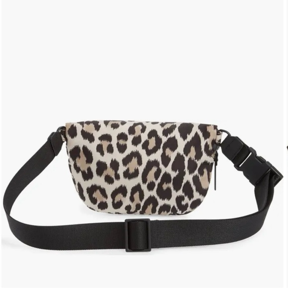 Kate Spade “That’s the Spirit” leopard print belt bag in black and Cream - Picture 2 of 16